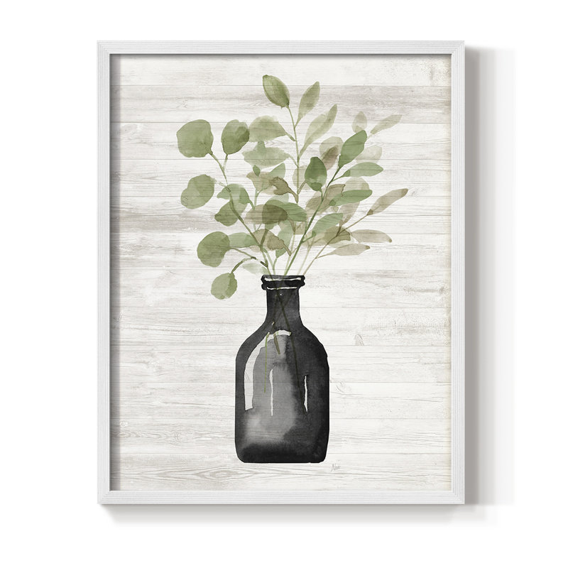 Summers Foliage I, reproduction encadrée - bois massif, H 28 po x l 22 po, Blanc