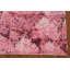 Tapis abstrait moderne fait à la main 6 x 9