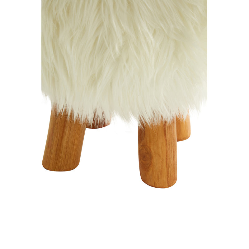 Meansville Solid Wood Accent Stool
