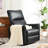 Rocking Recliner Chair With Overstuffed Seat For Bedroom Comfort 360 Swivel Living Room - Space Design