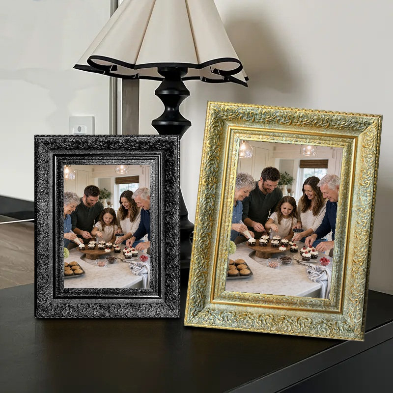 Cadre de table 11 pièces x 11 po or antique 11 po pour cadeaux de mariage, Antique Gold, 1, 11" W x 14" H