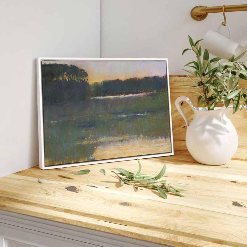 Barnyard Mysteries par Carol Strock Wasson, Cadre flottant blanc, H 22 po x l 32 po x P 1,75 po