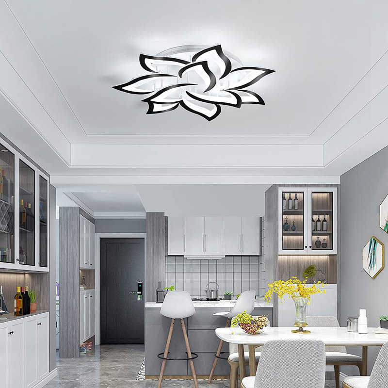 Izzabella 10-Light 85cm Acrylic LED Flush Mount