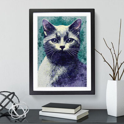 Pretty Cat - Single Picture Frame Painting