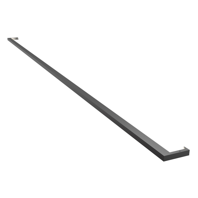 Sleek Satin Black 96" LED Bath Vanity Wall Light