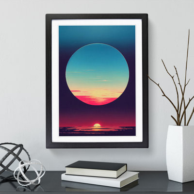 XV1022-4624X The Striking Sunset Abstract - Single Picture Frame Print