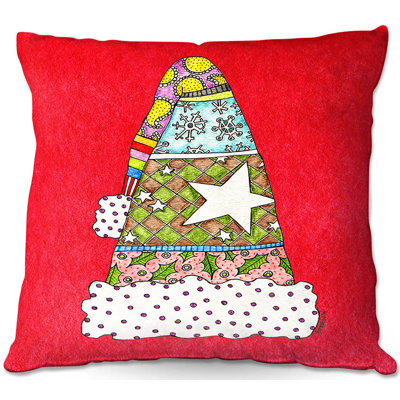 Couch Santa Hat Throw Pillow