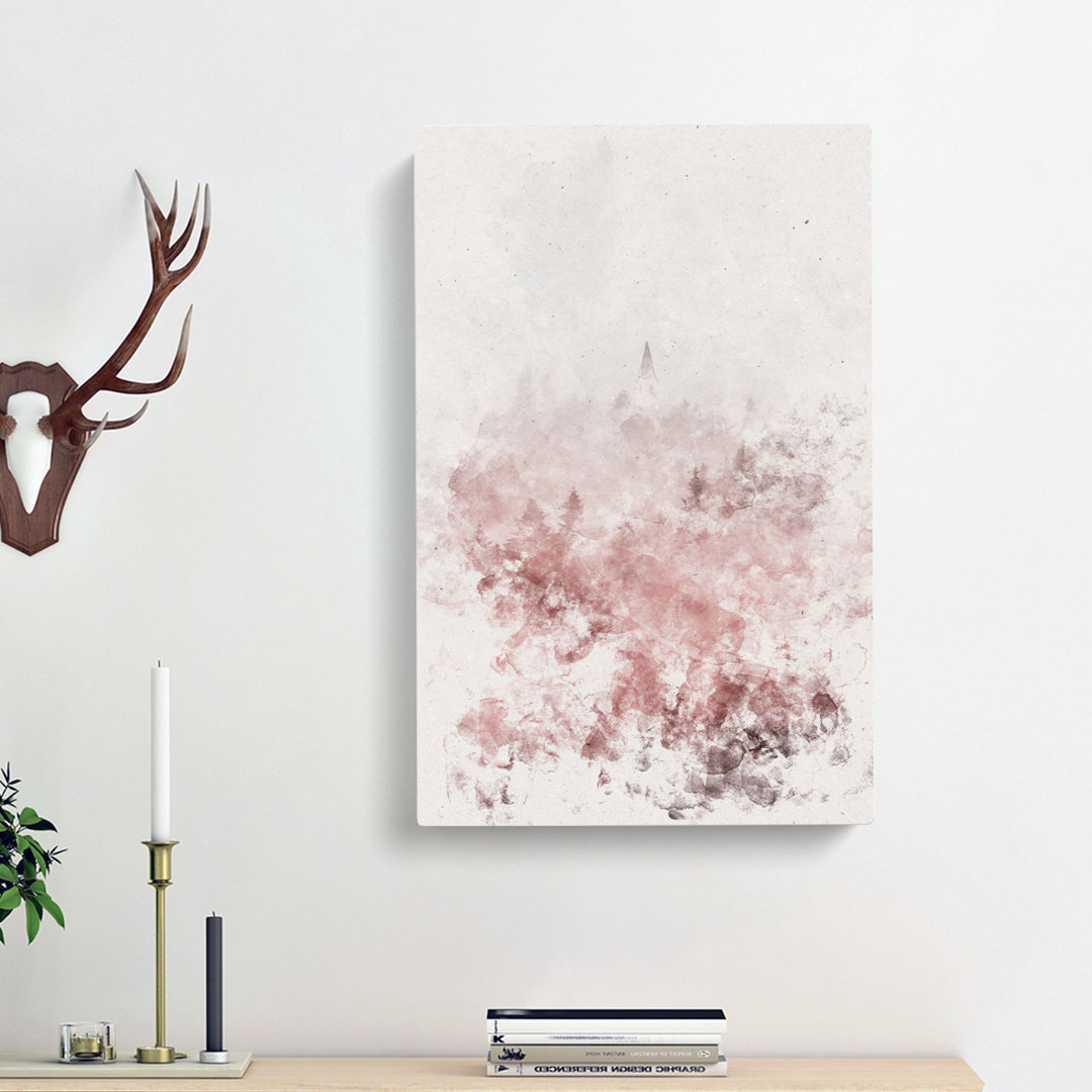 Church in an Italian Forest - Wrapped Canvas