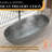 65.2 inch Freestanding Solid Surface Soaking Bathtub with Drain-127549688