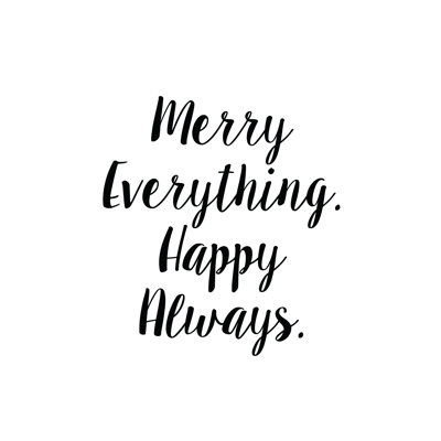 Merry Happy - Wrapped Canvas Print