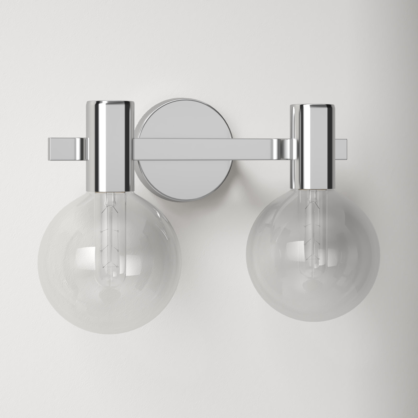 Sanu 2-Light Bath Sconce, Chrome