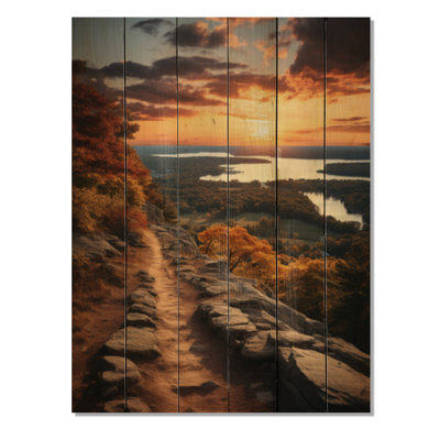 Connecticut, paysage IV sur bois