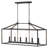 6-Light Kitchen Island Linear Chandelier, Farmhouse Pendant Light with Adjustable Chain, Black Iron Finish-514294539