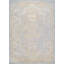 Mona Power Loom Polyester Geometric Area Rug in Light Blue/Ivory-386381495