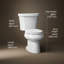 Wellworth® 1.28 GPF Elongated Two-Piece Toilet (Seat Not Included)-10977945-101431389