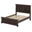 Base de lit en bois de pin traditionnel de style champêtre et traditionnel