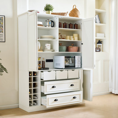 Farmhouse 71''H Large Kitchen Pantry
