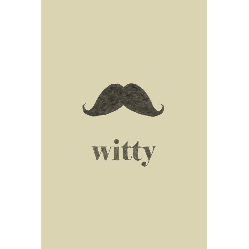 Witty - Wrapped Canvas Print, 30cm H x 46cm W x 3.8cm D