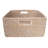 Hand-Woven Rattan Rectangular Basket with Handles-437092119