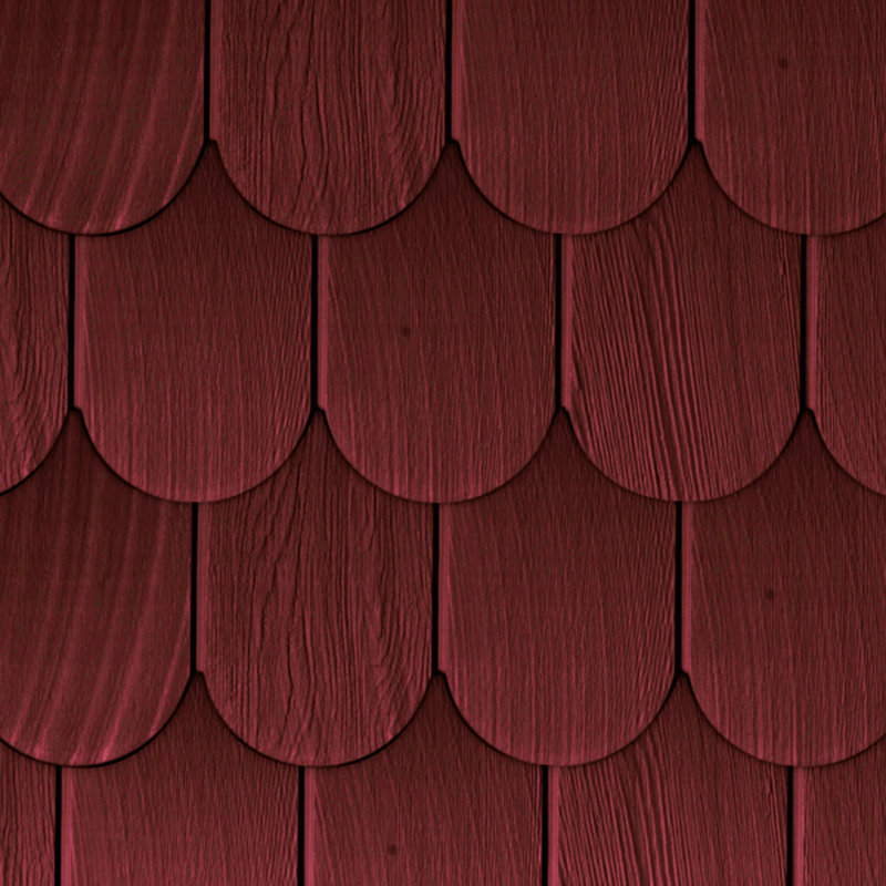 Vinyl Round Shingles, Russet