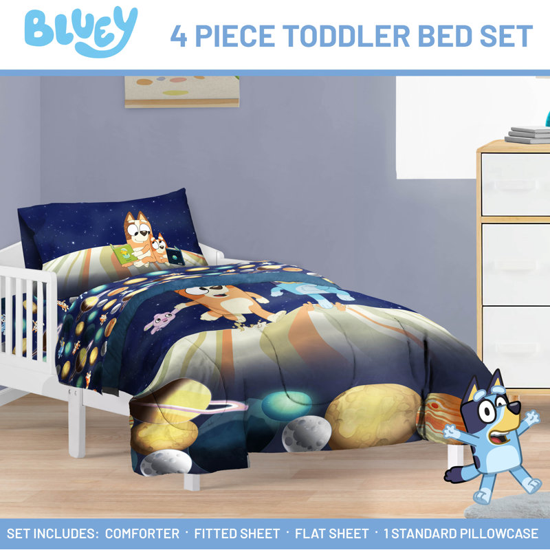 BLUEY BLAST OFF TODDLER BED SET