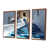 Toile avec cadre flottant brun