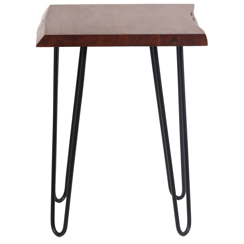 Solid Wood Top End Table