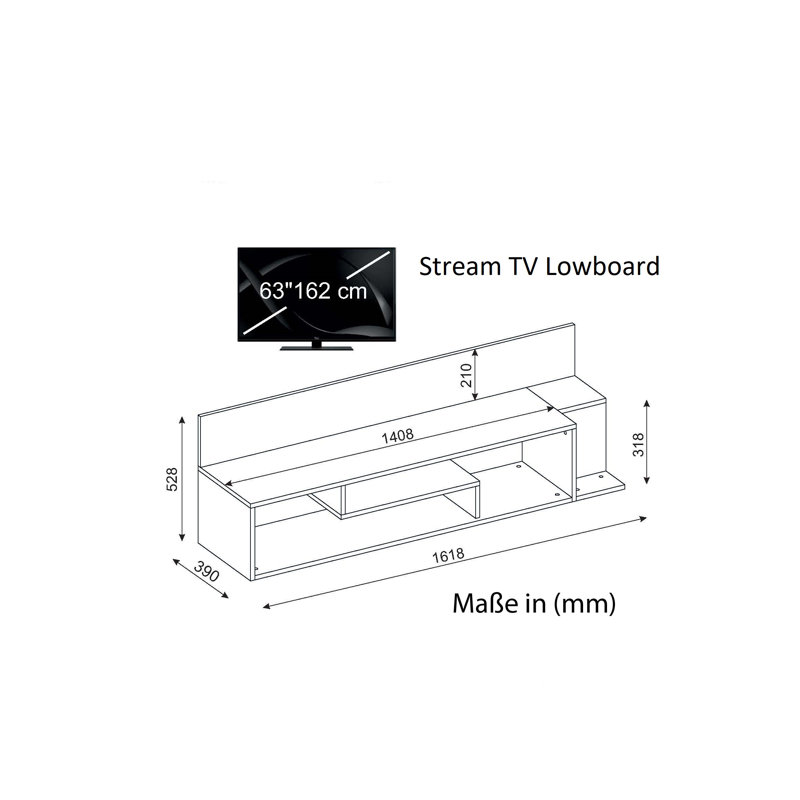 Unfinished TV Stand for TVs up to 70"