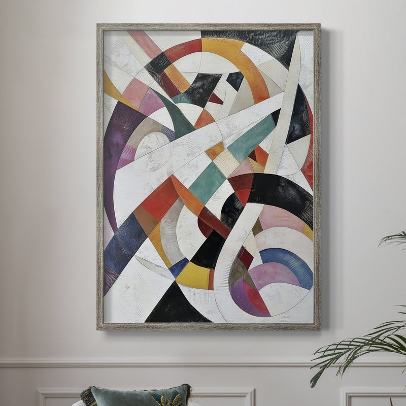 ABSTRACT Series LXVII, reproduction encadrée - bois massif, H 15 po x l 12 po