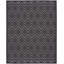 Foundry Select Versatile Diamond Charcoal/Black Indoor/Outdoor Area Rug-1435624788