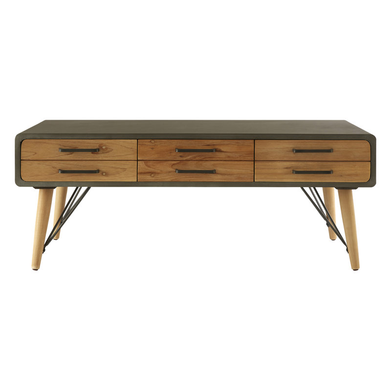 Ashlie Four Leg Coffee Table with Storage