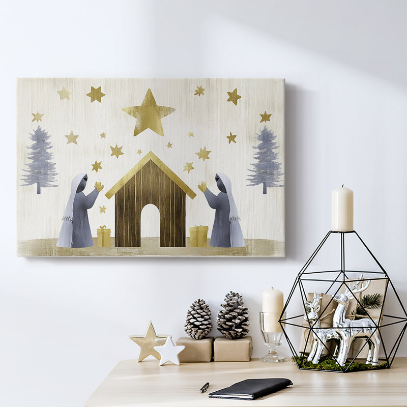 Christmas Holiday Arts - Toile tendue avec châssis, H 8 po x l 12 po