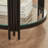 Harp-Style Legs Round Glass Side Table, 19.7" 2-Tier End Table, Tempered Glass End Table-558764498