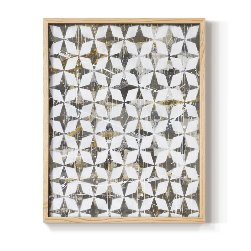 «Modern Love», reproduction encadrée - bois massif, Naturel, H 11 po x l 9 po