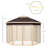 13' X 13' Pop Up Gazebo, Hexagonal Canopy Shelter With 6 Zippered Mesh Netting, Event Tent With Strong Steel Frame For Patio, Backyard, Garden, Wedding, Party, Beige