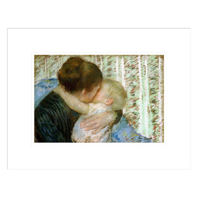 A Goodnight Hug by Mary Cassatt -Framed Giclee Print