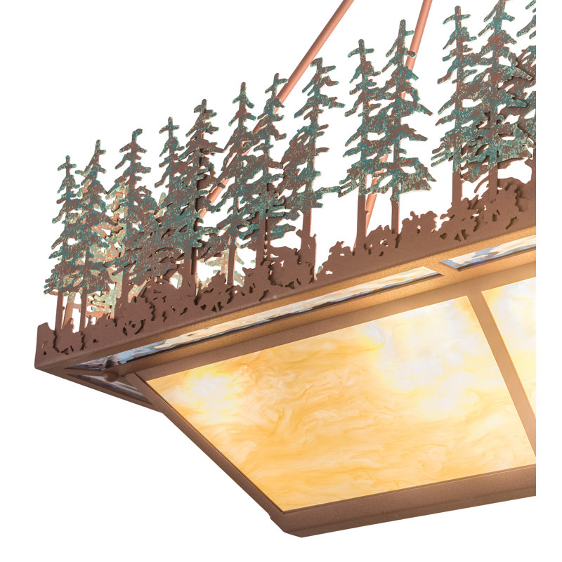 42" Pine Lake Oblong Inverted Pendant