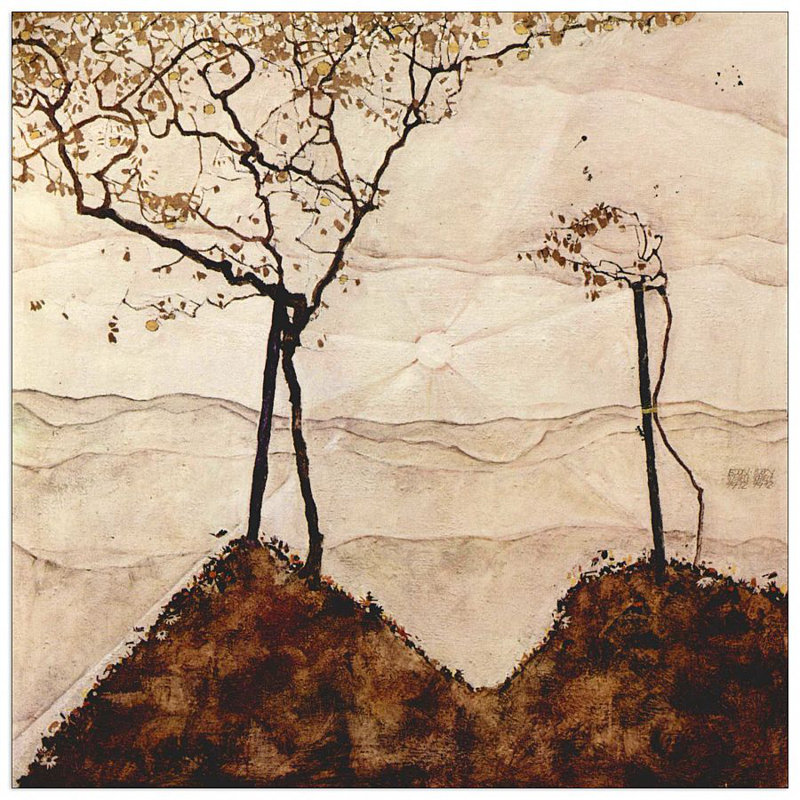 Egon Schiele - Wrapped Canvas Painting, 70cm H x 70cm W x 1.8cm D