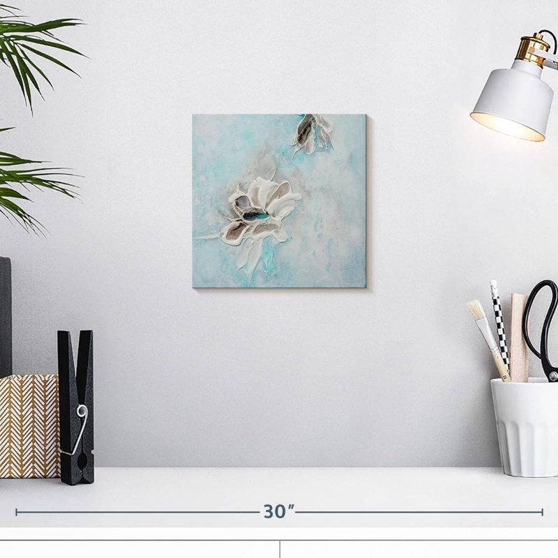 Dans la mer turquoise II, H 10 po x l 10 po