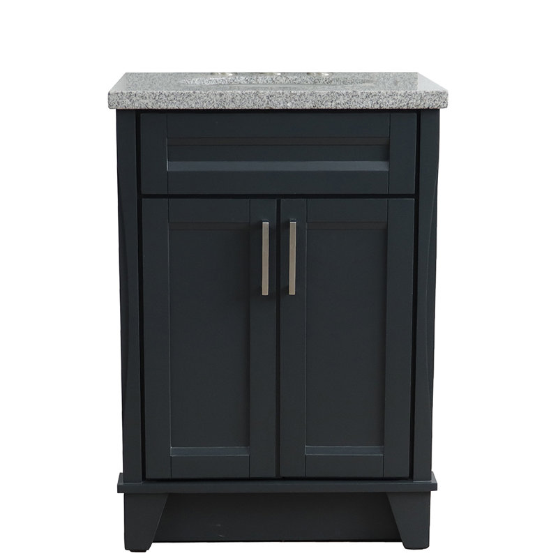 Ensemble de meuble-lavabo simple 25 po, Gris