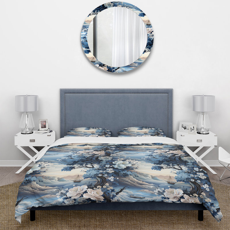 Literie Kabao, Housse de couette pour grand lit et 2 taies décor