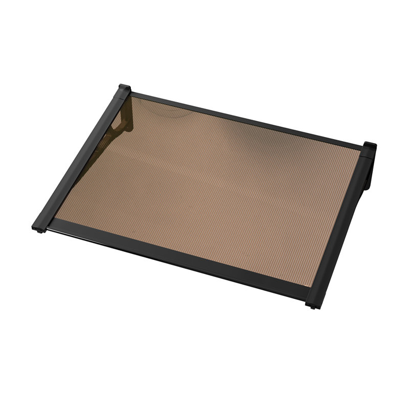 Dakota Fields 120cm W x 90cm D Plastic Cover Retractable Door / Window Awning