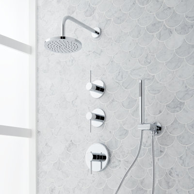Système de douche thermostatique avec douche à main Lexia