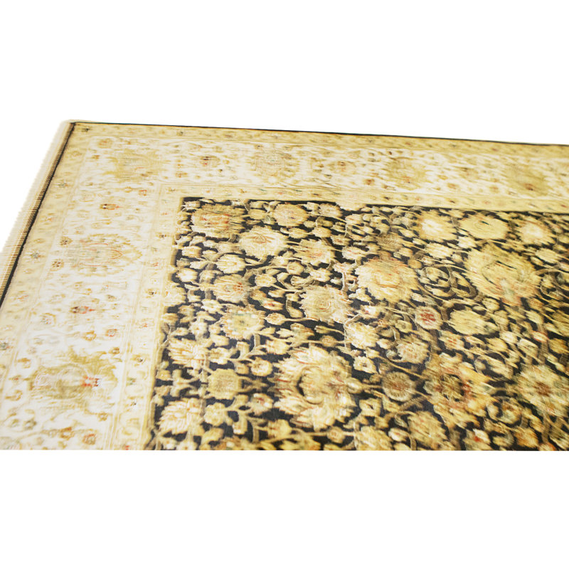 Handmade Silk and Wool Area Rug