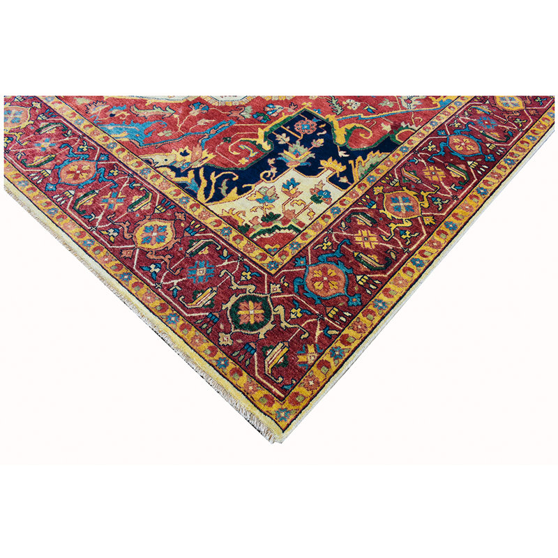 Elegant Wool Oriental Area Rug, Rectangle 8' x 10'