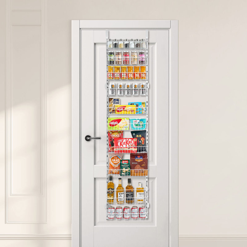Rangement suspendu à 10 niveaux au-dessus de la porte