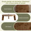 Table basse ronde en bois pour le salon, table basse naturelle rustique pour appartement