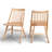 Kloss Solid Wood Slat Back Side Chair-1545482074