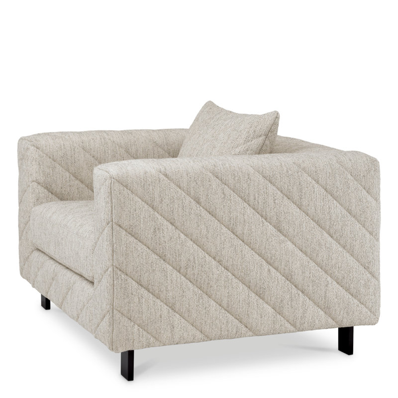 Avellino Club Chair, Splendor Light Gray Polyester Blend
