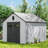 iYofe 8 ft. W x 10 ft. D Resin Storage Shed